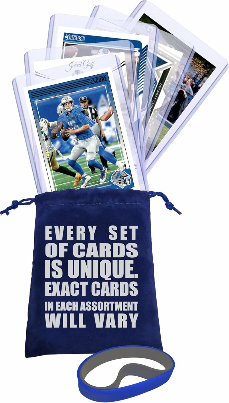 Chaser Jared Goff Cards (5) Assorted Football Card Gift Pack - Detroit Lions, Los Angeles Rams - Image 5